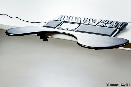 Armsteun met toetsenbord - mooie vloer - SlimmeFlexplek