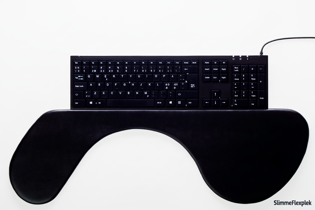 Armsteun met zwart toetsenbord - SlimmeFlexplek