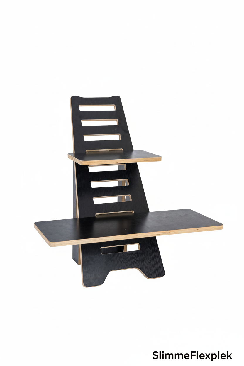 Desk riser zwart product - SlimmeFlexplek
