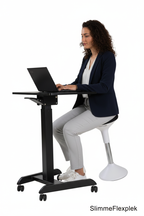 Easy Desk met kruk lifestyle foto - SlimmeFlexplek