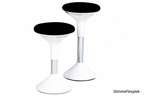 Ergonomische actieve kruk wit - SlimmeFlexplek