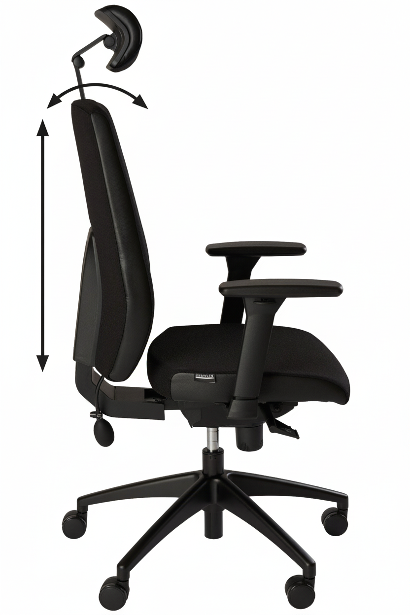 Ergonomische bureaustoel zonder logo