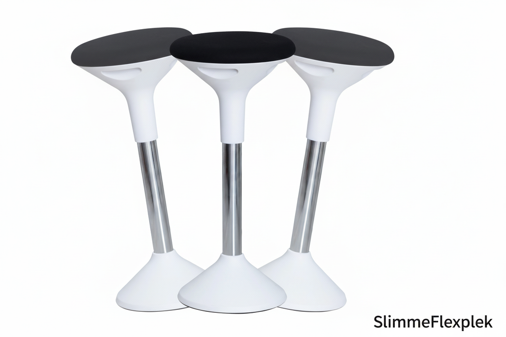 Ergonomische kruk vooraanzicht - SlimmeFlexplek
