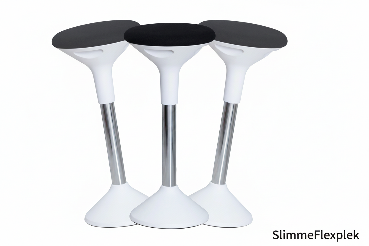 Ergonomische kruk vooraanzicht - SlimmeFlexplek