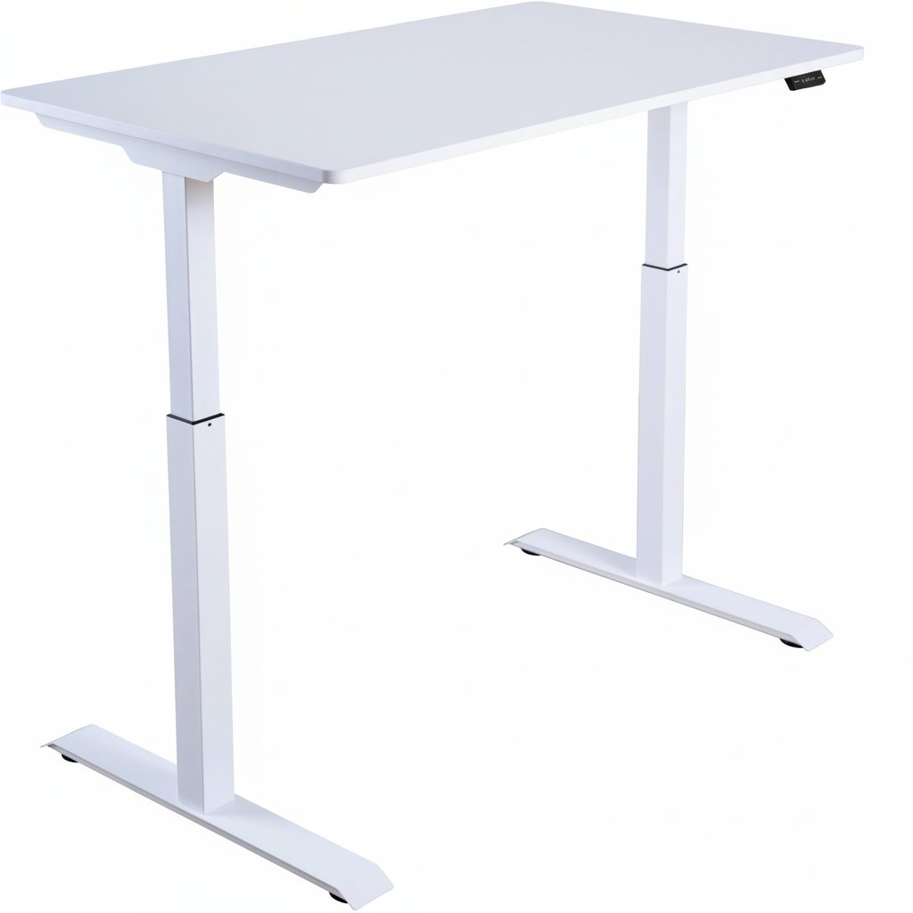 Wit zit-sta bureau met setup - zonder logo
