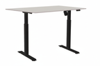 Zit-sta bureau grijs/zwart