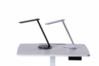 Zwarte en witte bureaulampen op bureau - zonder logo