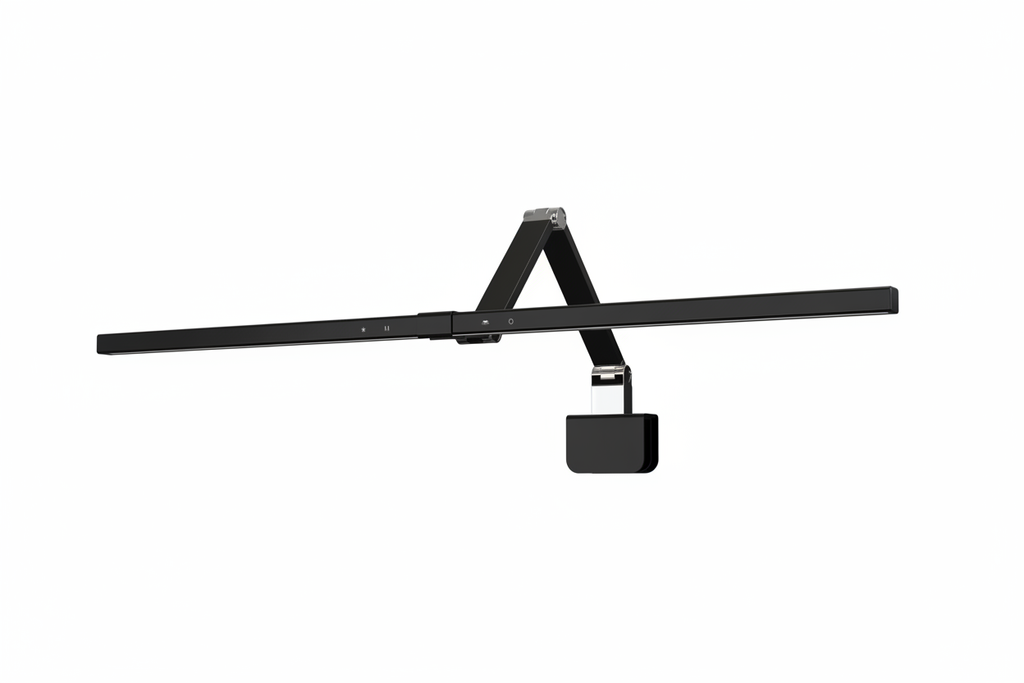Zwarte monitorlamp productfoto - zonder logo